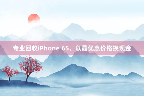 专业回收iPhone 6S，以最优惠价格换现金